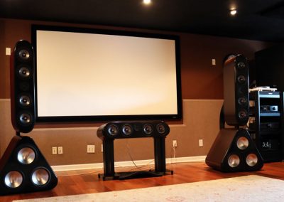 Home Theater Tour of Audioholics 7.1.4 Dolby Atmos Man Cave